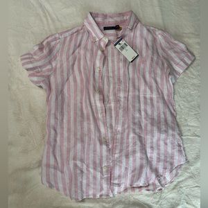 NWT Ralph Lauren Pink & white Polo